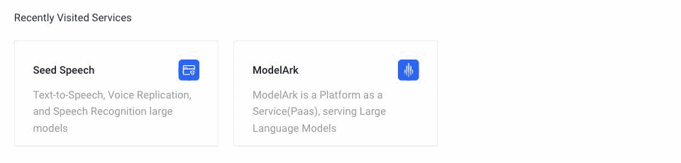 В одной консоли оба продукта, которые могут понадобиться: ModelArk для видео и Seed Speech для голосов.